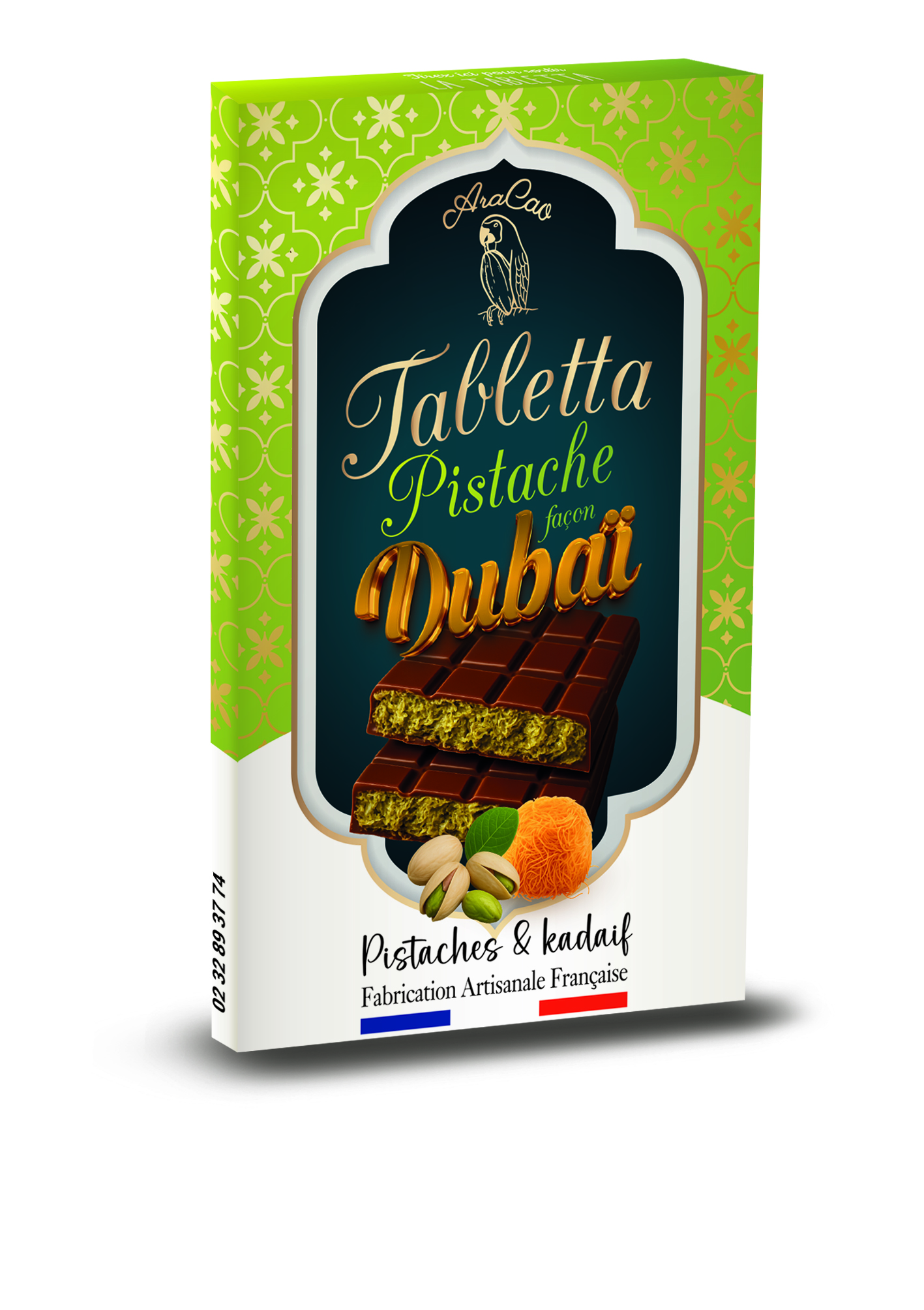ARACAO Tabletta pistache facon dubai 140g